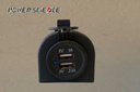 One hole Panel with 3.1A USB Charger (Blue Light)