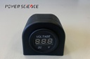[DS-003] One hole Socket with Voltmeter (Blue Light)