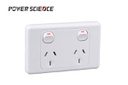 [GPA318C] [GPA318C] 10A double powerpoint DP, no 'Double Pole' printed (White)